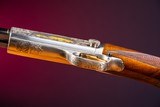 Browning pump-action rifle (Trombone) in 22 Long engraved by Master Engraver, Angelo Bee - 9 of 15