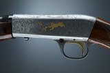 Browning semi-automatic rifle (Takedown) in 22 LR engraved by Master Engraver, Angelo Bee - 12 of 15
