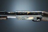 Browning pump action rifle (Trombone) in 22 Long engraved by Master Engraver, Angelo Bee - 13 of 15