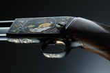 Browning pump action rifle (Trombone) in 22 Long engraved by Master Engraver, Angelo Bee - 10 of 15