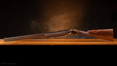 Browning B25 engraved by Master Engraver Angelo Bee