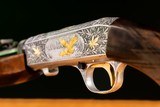 Browning automatic rifle (Takedown) marijuana themed in 22LR engraved by Master Engraver, Angelo Bee - 14 of 15