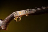Browning automatic rifle (Takedown) marijuana themed in 22LR engraved by Master Engraver, Angelo Bee - 11 of 15