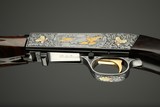Browning semi-automatic (Takedown) rifle in 22 Long Rifle engraved by Master Engraver, Angelo Bee - 9 of 15