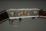 Browning semi-automatic (Takedown) rifle in 22 Long Rifle engraved by Master Engraver, Angelo Bee - 6 of 15
