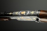 Browning semi-automatic (Takedown) rifle in 22 Long Rifle engraved by Master Engraver, Angelo Bee - 12 of 15