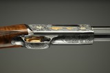 Browning pump action rifle (Trombone) in 22 Long engraved by Master Engraver, Angelo Bee - 11 of 15