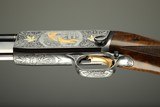 Browning pump action rifle (Trombone) in 22 Long engraved by Master Engraver, Angelo Bee - 12 of 15
