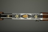 Browning pump action rifle (Trombone) in 22 Long engraved by Master Engraver, Angelo Bee - 9 of 15