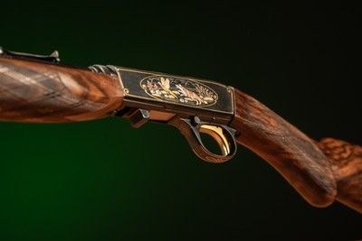 Browning Semiautomatic Rifle (Takedown) in 22LR engraved by Master Engraver, Angelo Bee - Image 12 of 15