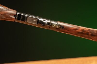 Browning Semiautomatic Rifle (Takedown) in 22LR engraved by Master Engraver, Angelo Bee - Image 5 of 15