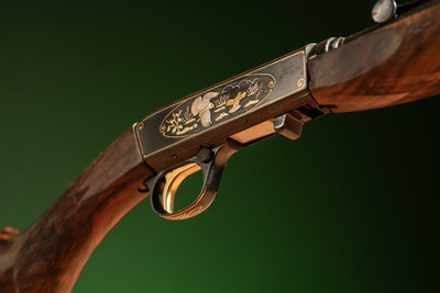 Browning Semiautomatic Rifle (Takedown) in 22LR engraved by Master Engraver, Angelo Bee - Image 9 of 15