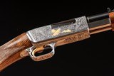 Browning pump action rifle (Trombone) in 22 Long engraved by Master Engraver, Angelo Bee - Image 4 of 15
