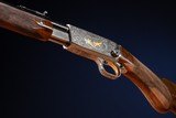 Browning pump action rifle (Trombone) in 22 Long engraved by Master Engraver, Angelo Bee - Image 10 of 15