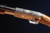 Browning pump action rifle (Trombone) in 22 Long engraved by Master Engraver, Angelo Bee - Image 12 of 15