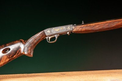 Browning Semi-Automatic Rifle (Takedown) engraved by Master Engraver, Angelo Bee - Image 7 of 15