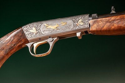 Browning Semi-Automatic Rifle (Takedown) engraved by Master Engraver, Angelo Bee - Image 11 of 15