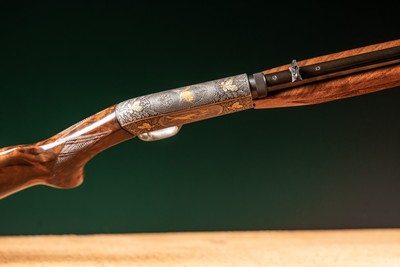 Browning Semi-Automatic Rifle (Takedown) engraved by Master Engraver, Angelo Bee - Image 10 of 15