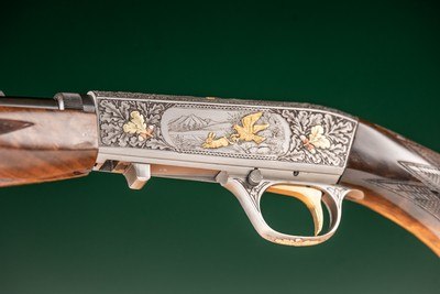 Browning Semi-Automatic Rifle (Takedown) engraved by Master Engraver, Angelo Bee - Image 2 of 15