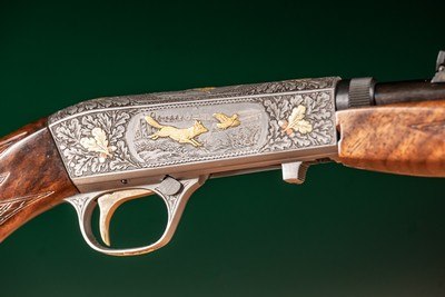 Browning Semi-Automatic Rifle (Takedown) engraved by Master Engraver, Angelo Bee - Image 1 of 15