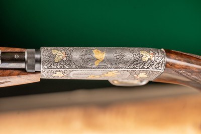 Browning Semi-Automatic Rifle (Takedown) engraved by Master Engraver, Angelo Bee - Image 9 of 15