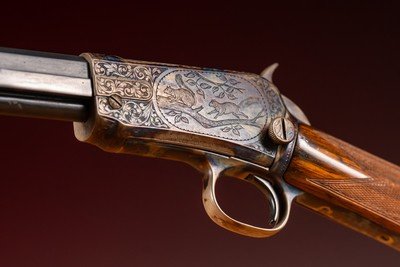 Winchester Model 1890 engraved by Master Engraver Angelo Bee - Image 4 of 15