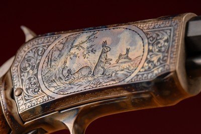 Winchester Model 1890 engraved by Master Engraver Angelo Bee