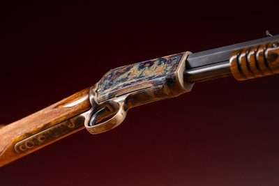 Winchester Model 1890 engraved by Master Engraver Angelo Bee - Image 7 of 15