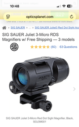 Unused Sig Optics set - 5 of 5