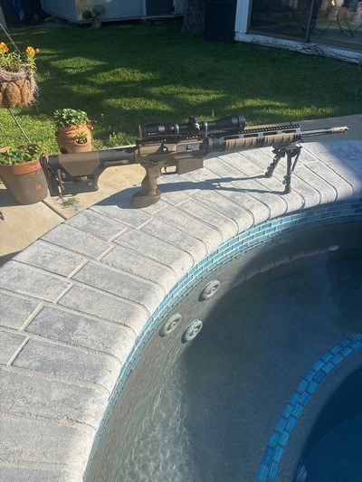 Beautiful unfired 2-tone DPMS SASS Sniper Rifle with Fluted Barrel and Vortex Scope - Image 10 of 10