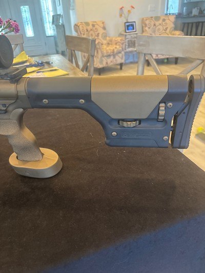 Beautiful unfired 2-tone DPMS SASS Sniper Rifle with Fluted Barrel and Vortex Scope - Image 4 of 10