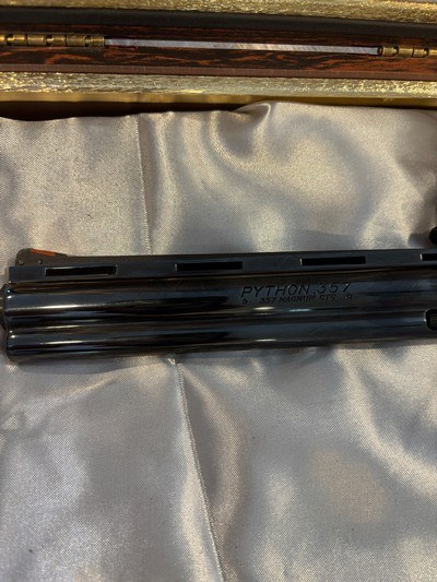 Beautiful 1986 bright polished blue 8” Python, barely fired with SightMark reticle…. A Hunting Machine - Image 11 of 15