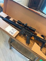 Beautiful unfired NIB custom Bushmaster with Bushnell tactical scope on Vortex Mt. Keymode fore end tactical flash-hider - Image 1 of 15