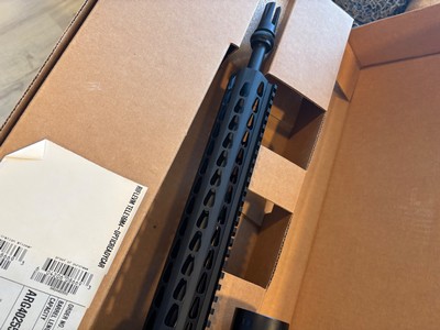 Beautiful unfired NIB custom Bushmaster with Bushnell tactical scope on Vortex Mt. Keymode fore end tactical flash-hider - Image 4 of 15