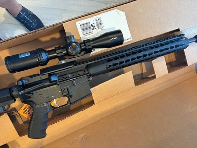 Beautiful unfired NIB custom Bushmaster with Bushnell tactical scope on Vortex Mt. Keymode fore end tactical flash-hider - Image 6 of 15