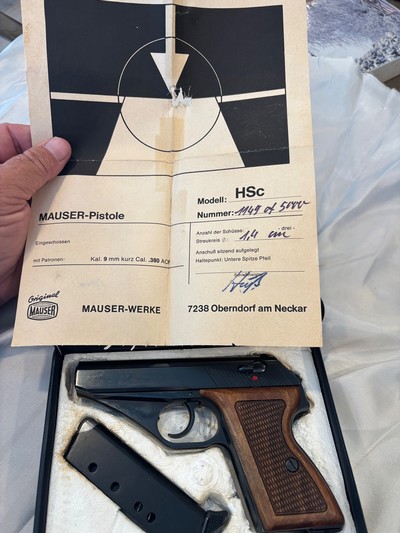 Rare Mauser HSC 1 of 5,000 .380 Pistol NIB… Mint Collectible Condition - Image 2 of 11
