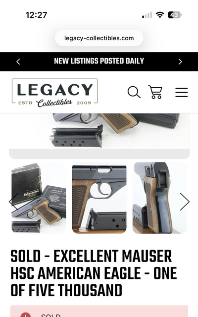 Rare Mauser HSC 1 of 5,000 .380 Pistol NIB… Mint Collectible Condition - Image 11 of 11