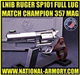 RUGER SP101 MATCH CHAMPION FULL LUG .357 MAGNUM ALTAMONT GRIPS