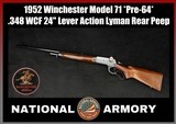 1952 Winchester Model 71 Pre-64 .348 WCF 24
