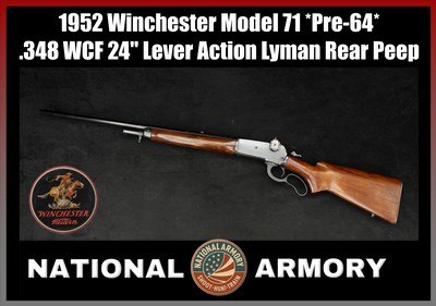 1952 Winchester Model 71 Pre-64 .348 WCF 24
