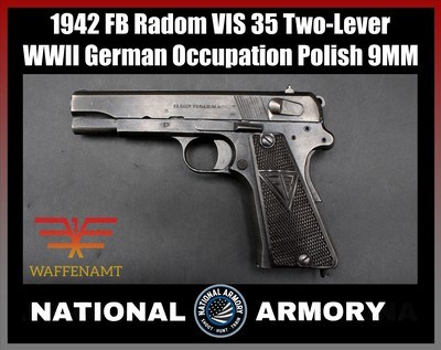 1942 FB Radom VIS 35 Two-Lever WaA623 WWII German Occupation Polish P.35(e) - Image 1 of 21