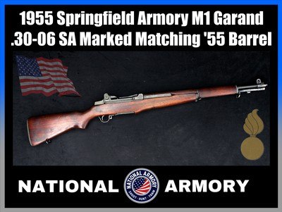 1955 Springfield Armory M1 Garand .30-06 Matching SA 12-55 Stamped Barrel - Image 1 of 25