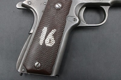 1943 Ithaca M1911A1 U.S. Army Property Mark .45 ACP SA Rebuild WWII 1911 A1 - Image 7 of 25