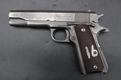 1943 Ithaca M1911A1 U.S. Army Property Mark .45 ACP SA Rebuild WWII 1911 A1 - Image 2 of 25