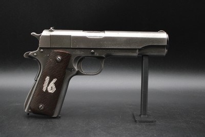 1943 Ithaca M1911A1 U.S. Army Property Mark .45 ACP SA Rebuild WWII 1911 A1 - Image 19 of 25