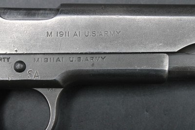 1943 Ithaca M1911A1 U.S. Army Property Mark .45 ACP SA Rebuild WWII 1911 A1 - Image 10 of 25
