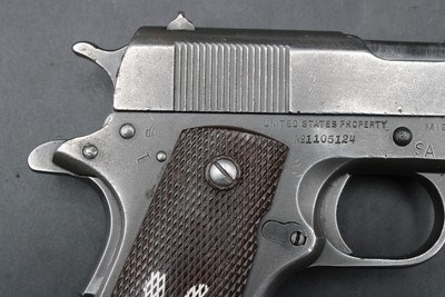 1943 Ithaca M1911A1 U.S. Army Property Mark .45 ACP SA Rebuild WWII 1911 A1 - Image 8 of 25