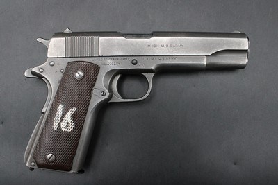 1943 Ithaca M1911A1 U.S. Army Property Mark .45 ACP SA Rebuild WWII 1911 A1 - Image 6 of 25