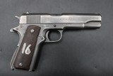1943 Ithaca M1911A1 U.S. Army Property Mark .45 ACP SA Rebuild WWII 1911 A1 - Image 6 of 25