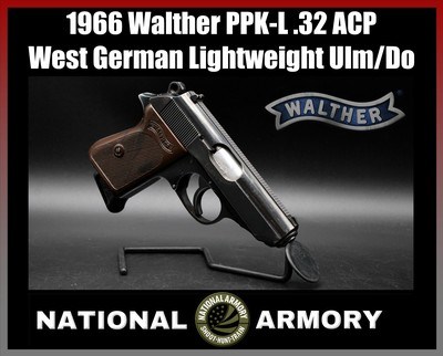 1966 Walther PPK-L .32 ACP West German Lightweight Ulm/Do Pistol C&R - Image 1 of 25